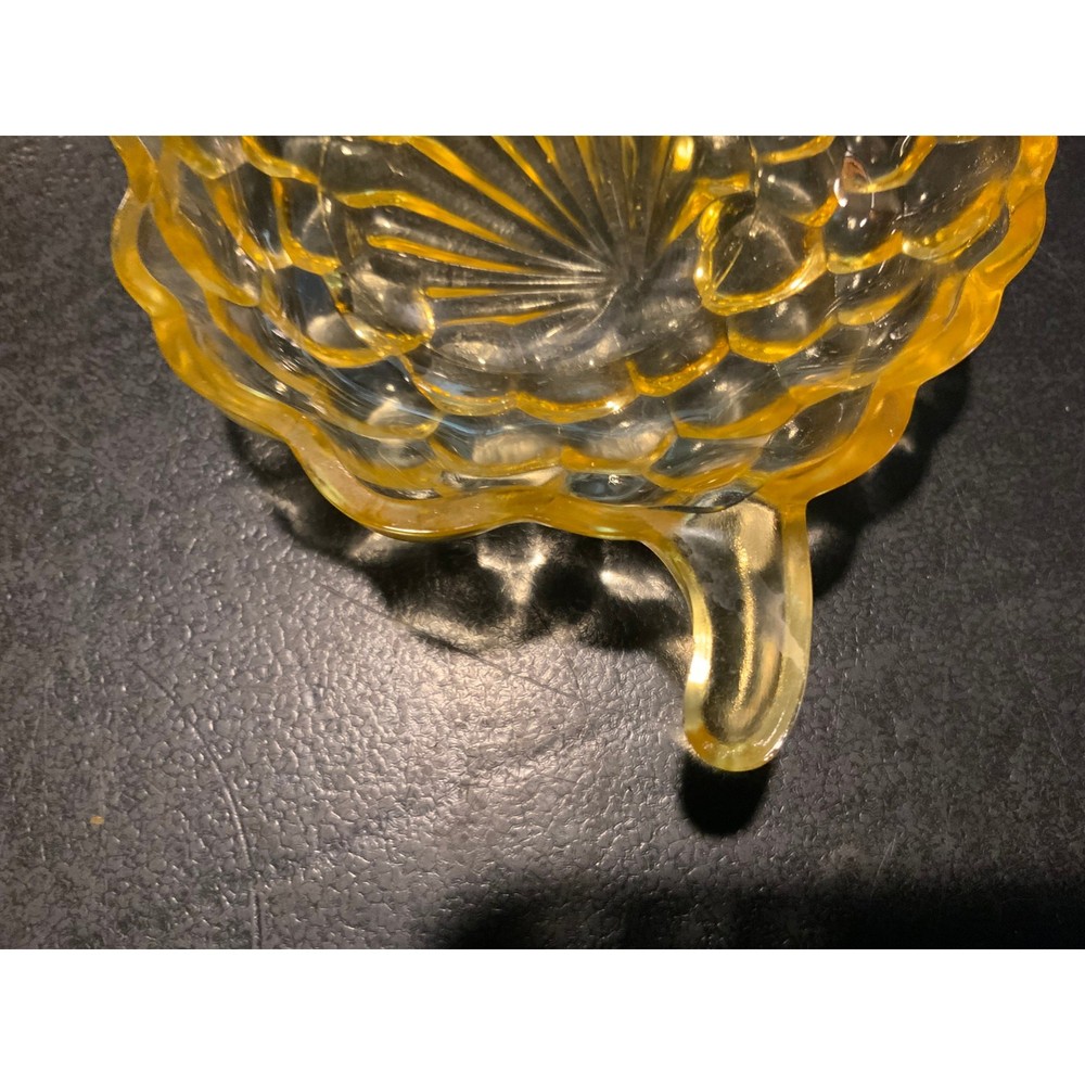 Vintage Anchor Hocking Bubble Leaf Nut/Candy Dish