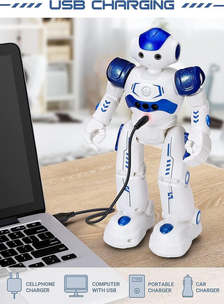 RC Robot Toys for Kids, Gesture & Sensing Programmable Remote Control Smart R...