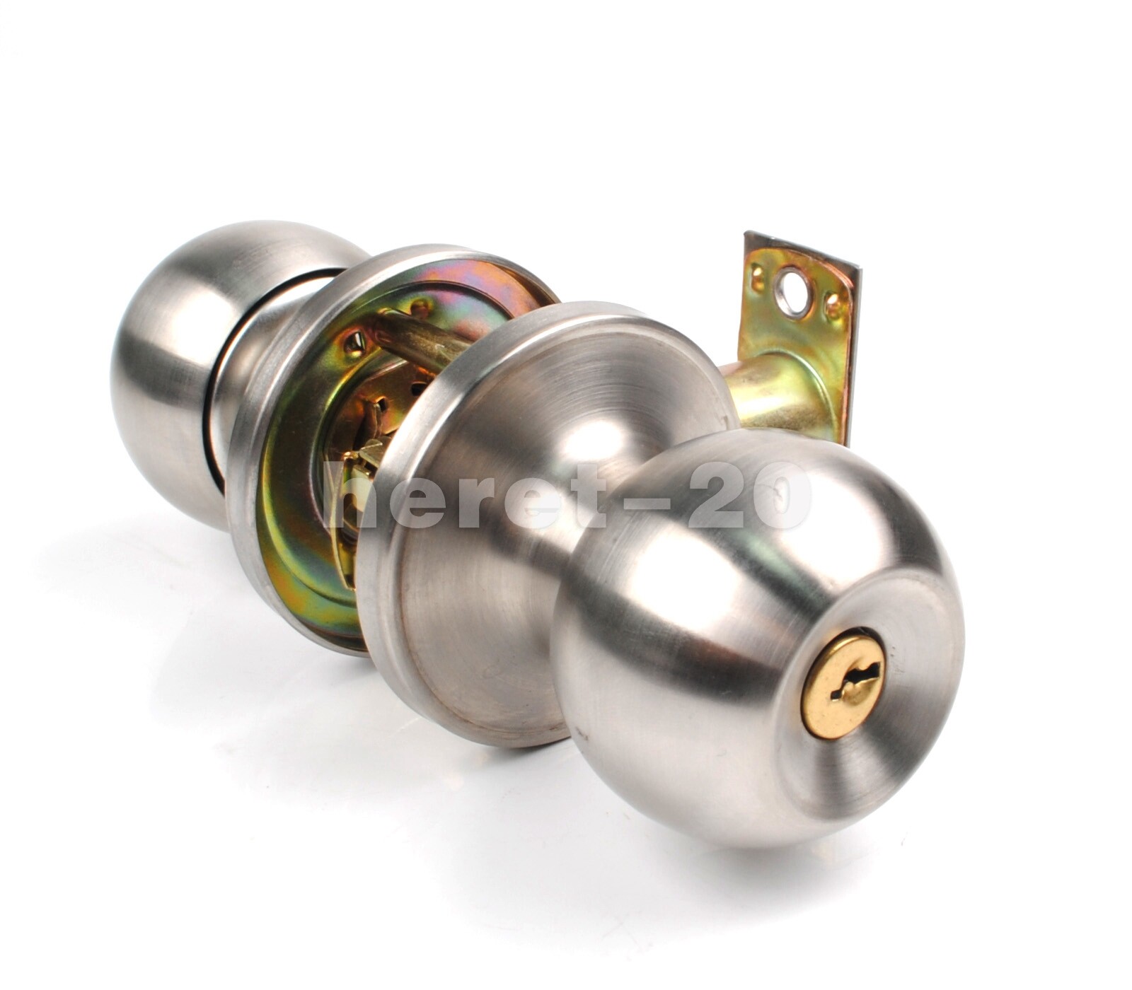 HighQuality Door Knob Privacy Lock Interior Bathroom Bedroom Stainless Steel