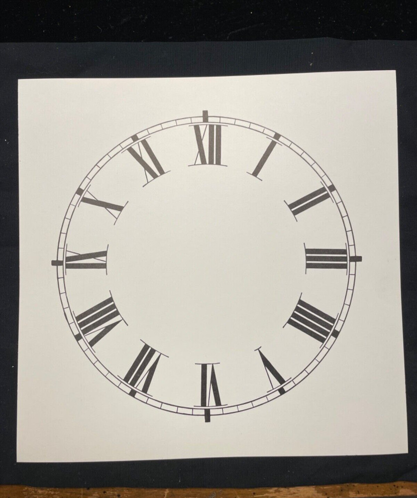 7.5 INCH - PAPER CLOCK DIAL - ROMAN NUMERALS