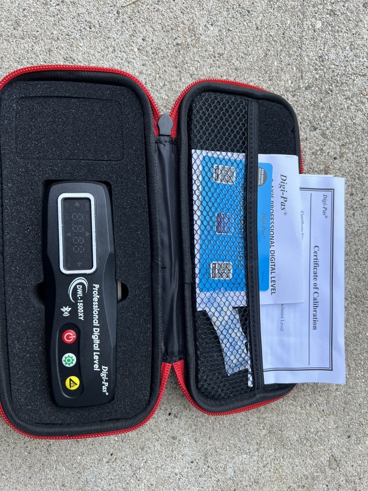 Digi-Pas 2-Axis Smart Master Precision Digital Level Bluetooth (DWL1500XY)