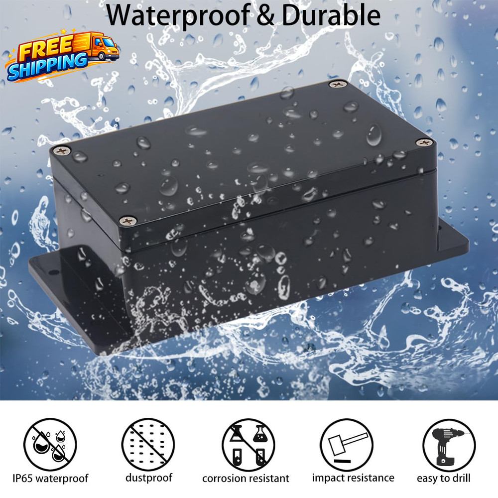Junction Box IP65 Waterproof ABS Plastic Electrical Project Case Power Junction