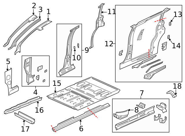 Genuine GM Rocker Panel 10242707