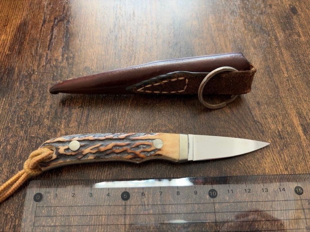 Kiyoshi Kato Custom Fixed Blade Knife Handmade w/ Sheath