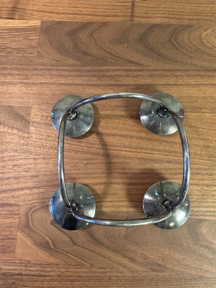 DANISH BERG SILVER PLATED TIERED CANDLE HOLDER MCM- MARKED!