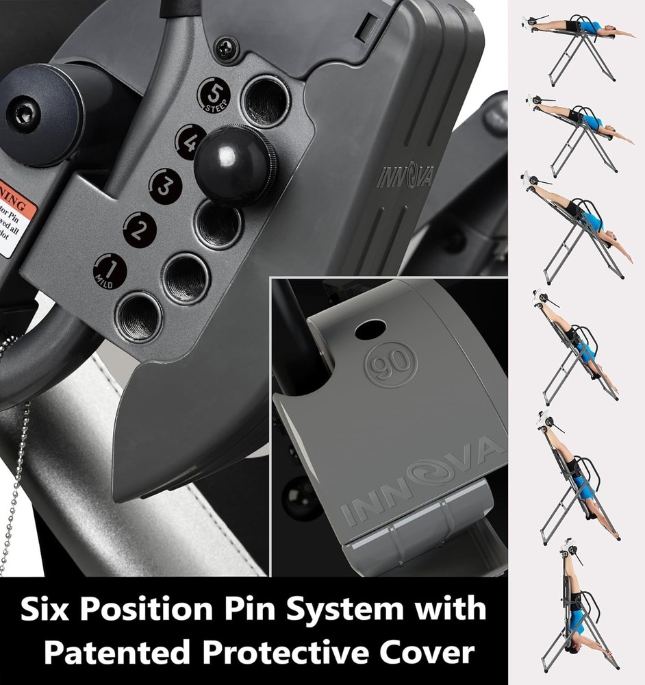 Heavy Duty Inversion Table with Adjustable Features & 300 lb Capacity