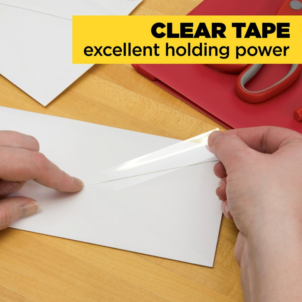 Scotch Transparent Tape, Clear Tape Engineered for 3 Rolls,