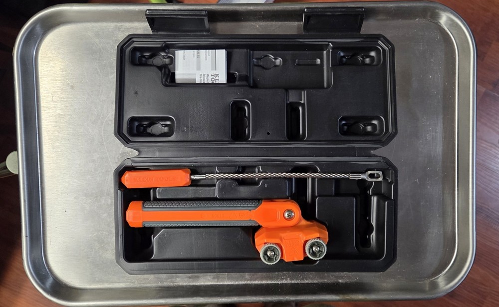 Klein Tools 50611 Magnetic Wire Puller Stainless Steel Cable Pulling Tool