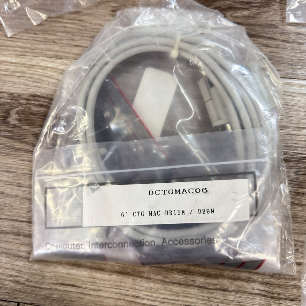 Vintage Computer Cables Adapters Lot Apple Mac VGA Serial Printer UNTESTED