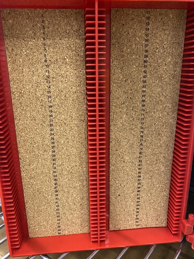 VWR 82003-410 Microscope Slide Boxes for 100 Slides RED BOX