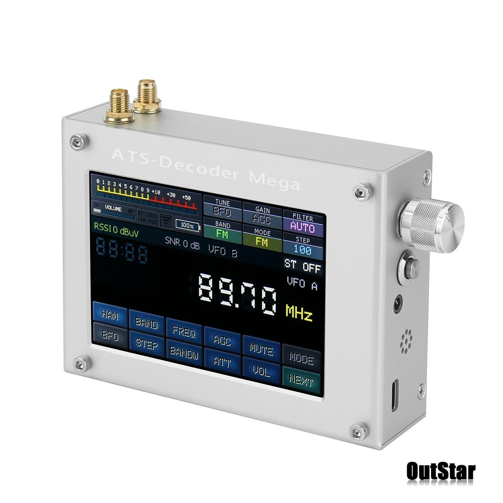 HAMGEEK ATS-Decoder Mega SDR Radio AM FM SYNC SSB CW DIGI Receiver Upgraded #sz