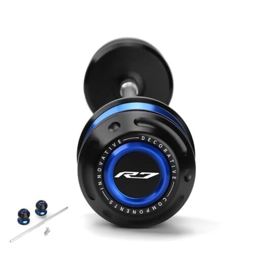Motorcycle Rear Wheel Axle Fork Slider Crash Protector Compatible With blue