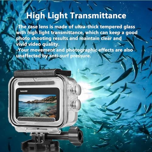 Waterproof Case&Floating Hand Grip Compatible with Insta360 GO 3, Protective