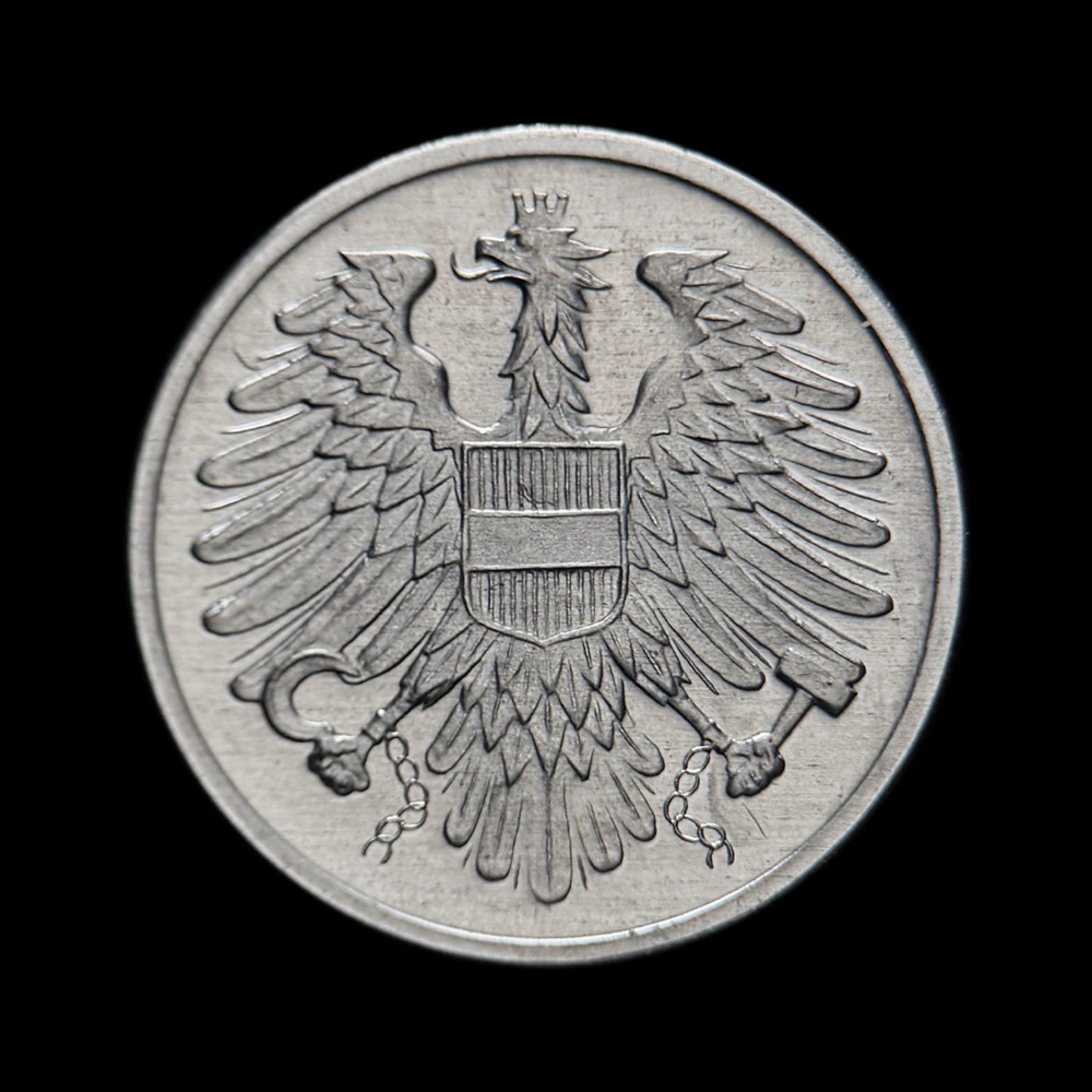 AUSTRIA. 1970, 2 Groschen - Eagle, Hammer and Sickle 1 Proof
