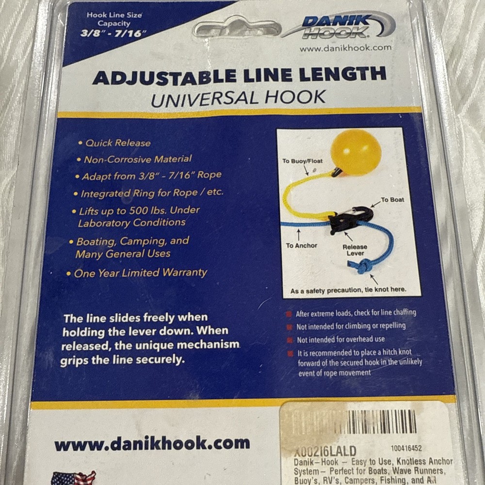 Danik Hook Composite Anchor Hook– Universal line adjuster