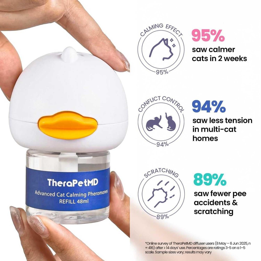 - Cat Calming Diffuser Pheromone Kit - Multi Cat Anxiety Relief Stress Reduct...