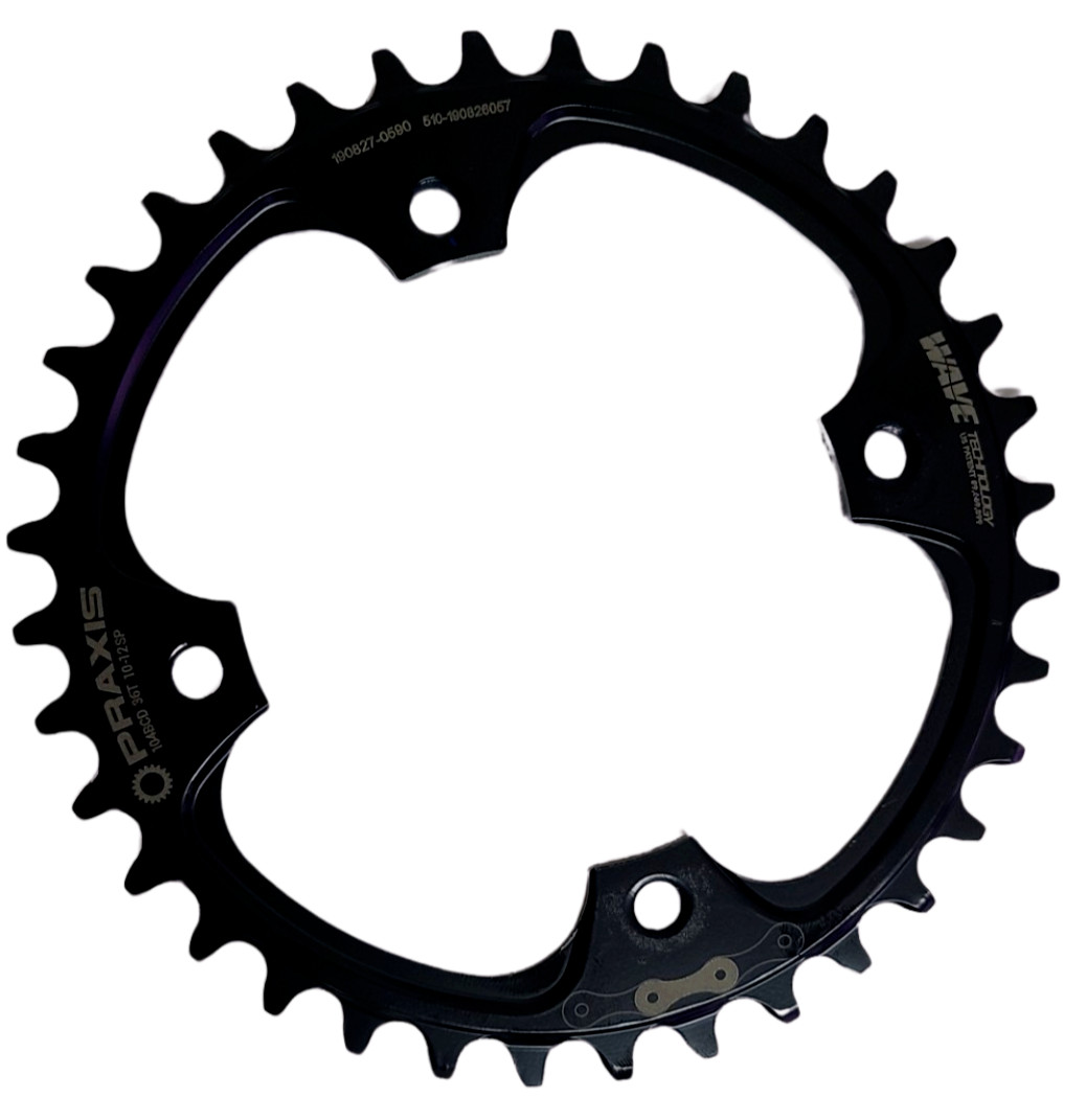 Praxis Works Steel eMTB Chainring 36t 104BCD 4-Arm 10 11 12 Speed Fit Shimano