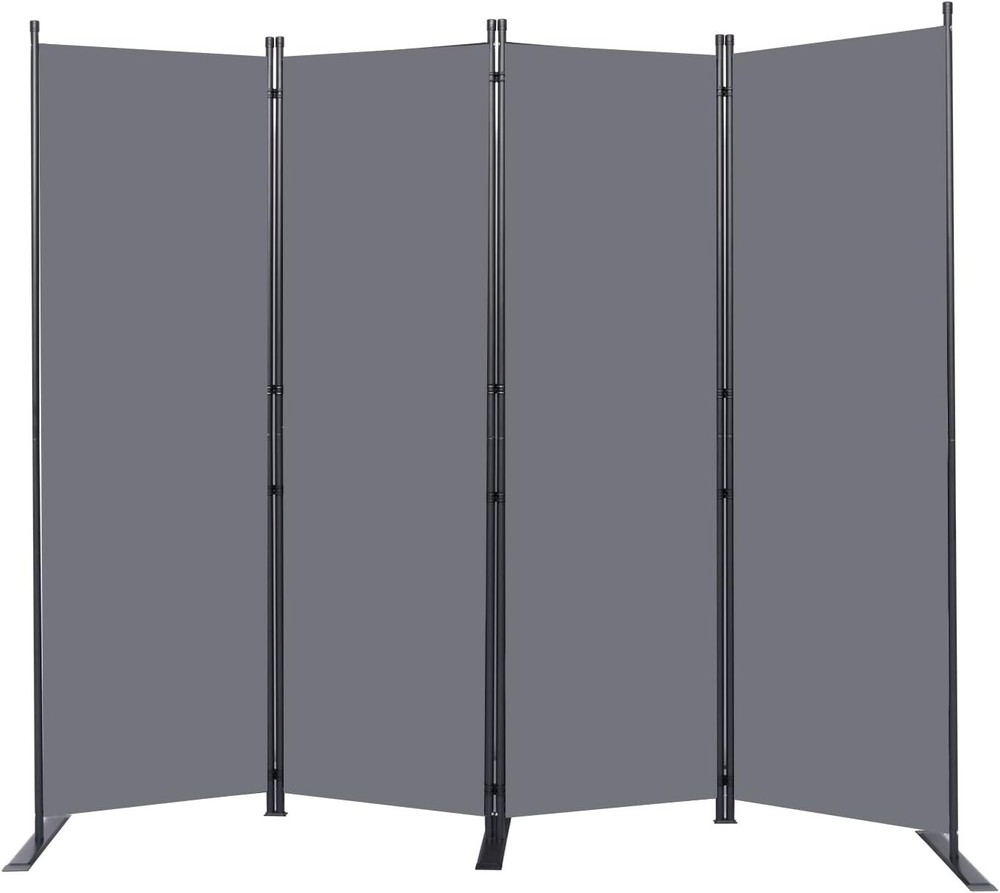 Adjustable Room Partition - Foldable 88'' Wide Divider for Efficient Space Use