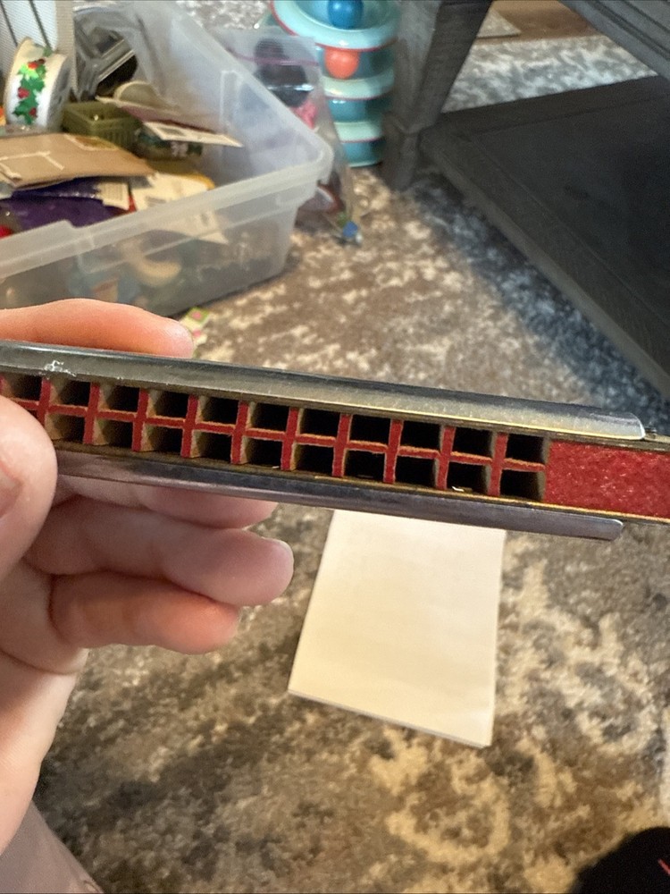 Vintage Music Master Harmonica Extra Full Tone Instrument