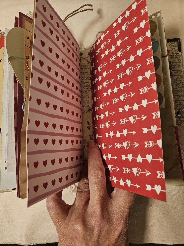 Handmade Valentine's Day Junk Journal/ Memory Keeper