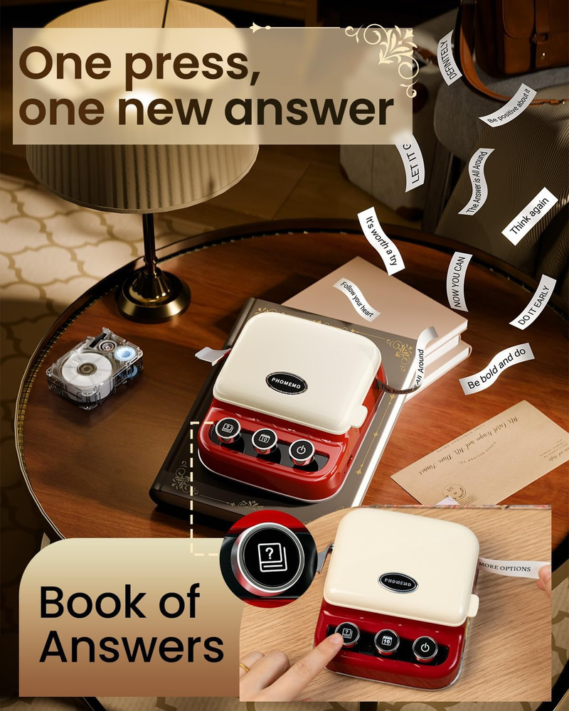 P15 Ribbon Label Printer, Custom Text/Icon Mini Bluetooth Portable Label Maker M