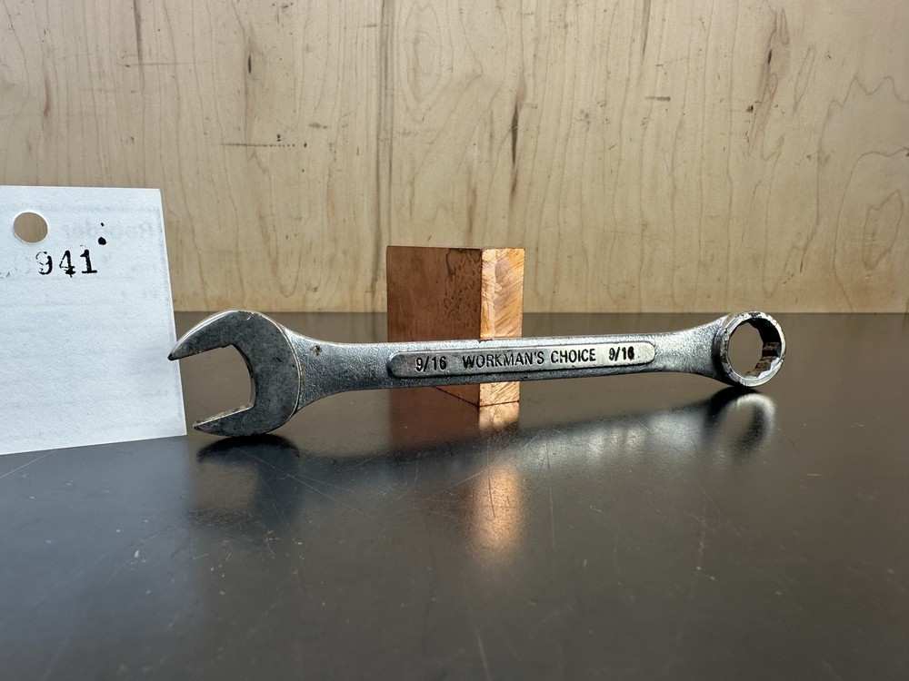 Used Workman's Choice Combination Wrench 9/16" Chrome Vanadium