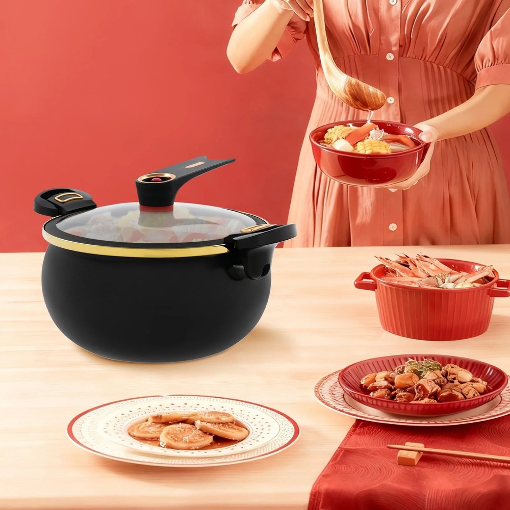 8L Pressure Cooker Non-Stick Micro Multi-Function Micro Pressure Cooking Pot