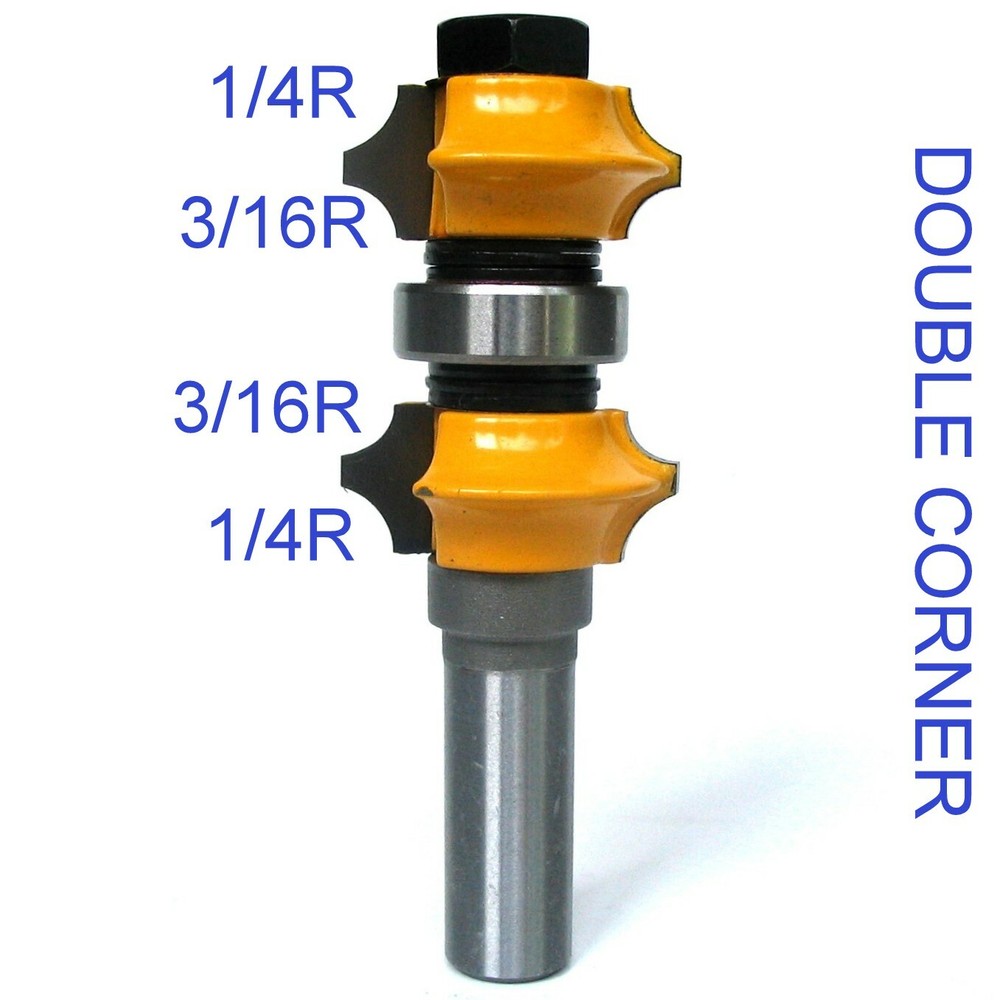 1 pc 1/2" SH 1/4R, 3/16R Variable Double Corner Round Assembly Router Bit GSA