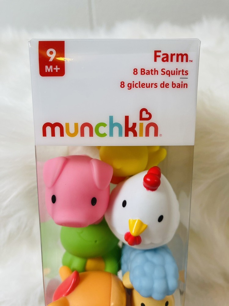 Munchkin Bath Squirters Farmyard Friends 8Pk