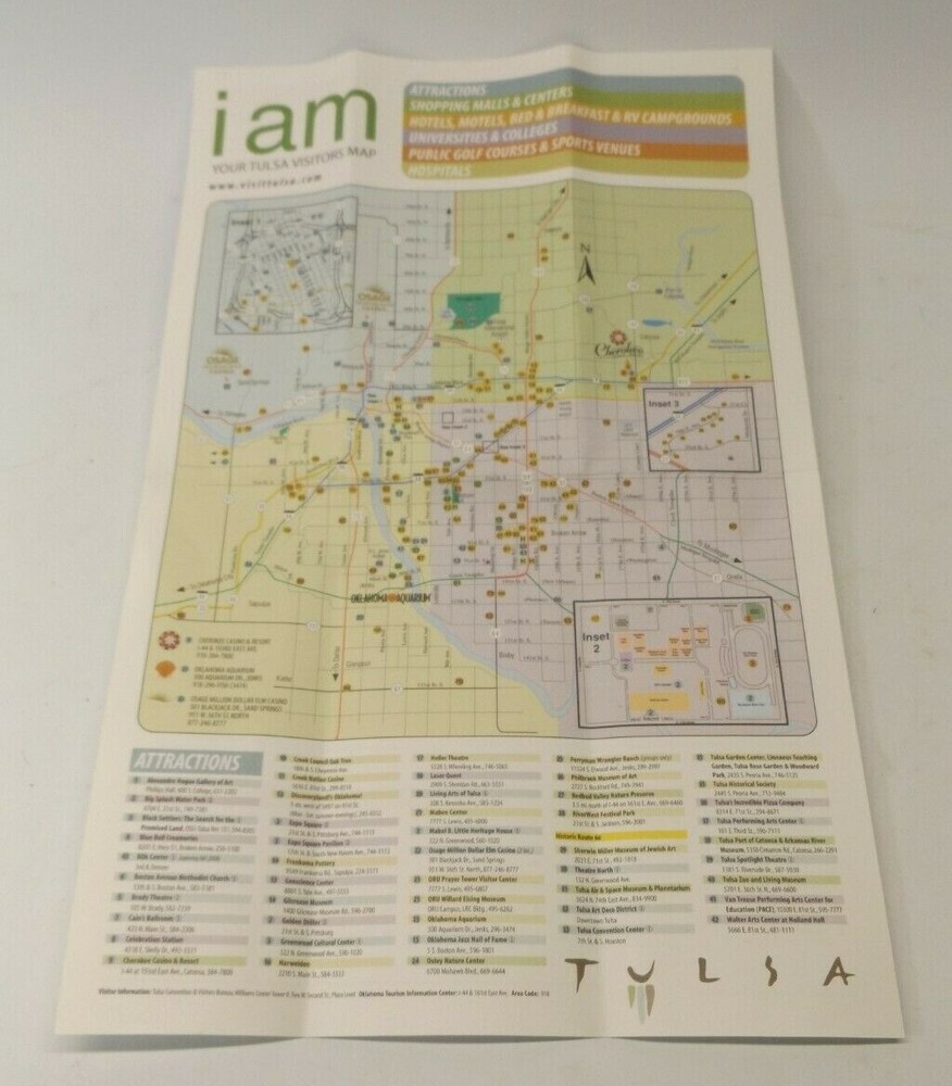2007 i am your TULSA Visitors Map