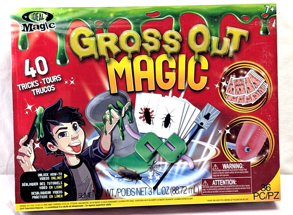 IDEAL Gross Out Magic unopened box with 40 tricks dated 2018