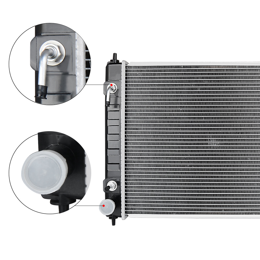 CU2988 Radiator for 2007-2018 Nissan Altima 2009-2019 Maxima 2.5L L4 3.5L V6