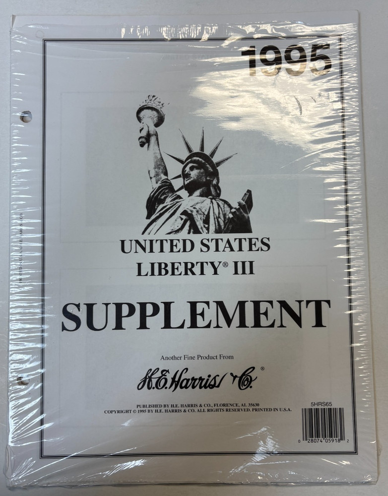 Harris United States Liberty 1996 Stamp Album Supplement. NEW