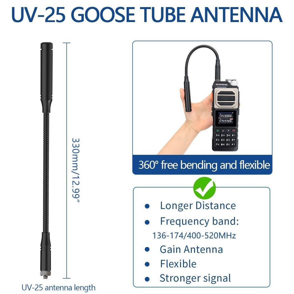 BAOFENG UV25 WALKIE TALKIE LONG RANGE TRI-POWER TWO WAY RADIOS&PROGRAMMING CABLE
