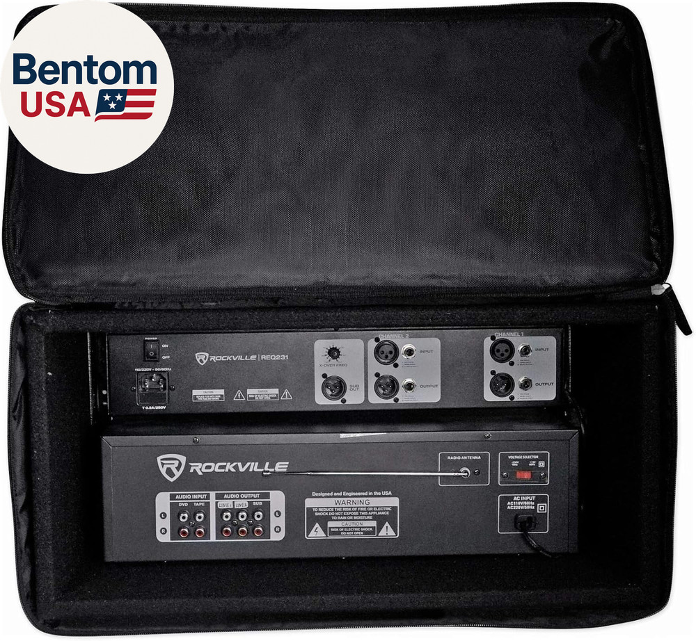 RRB50 5U Rack Bag Double-Sided 12" Depth, 800D Ballistic Nylon, Removable Rack C
