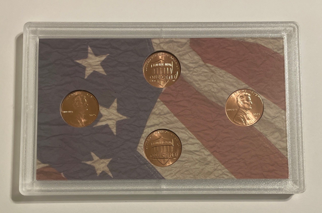 2025 PD BU Uncirculated Lincoln Shield Penny Cents set The Last Penny US Mint
