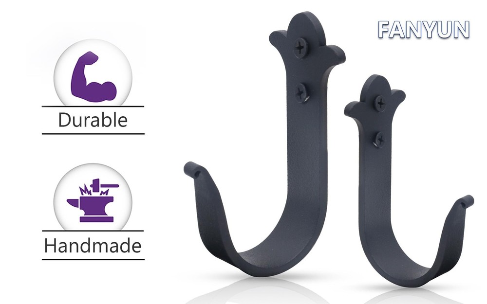 Coat Hooks Wall Hooks, Decorative Wall Mounted Hooks Heavy Duty Rustic Metal ...