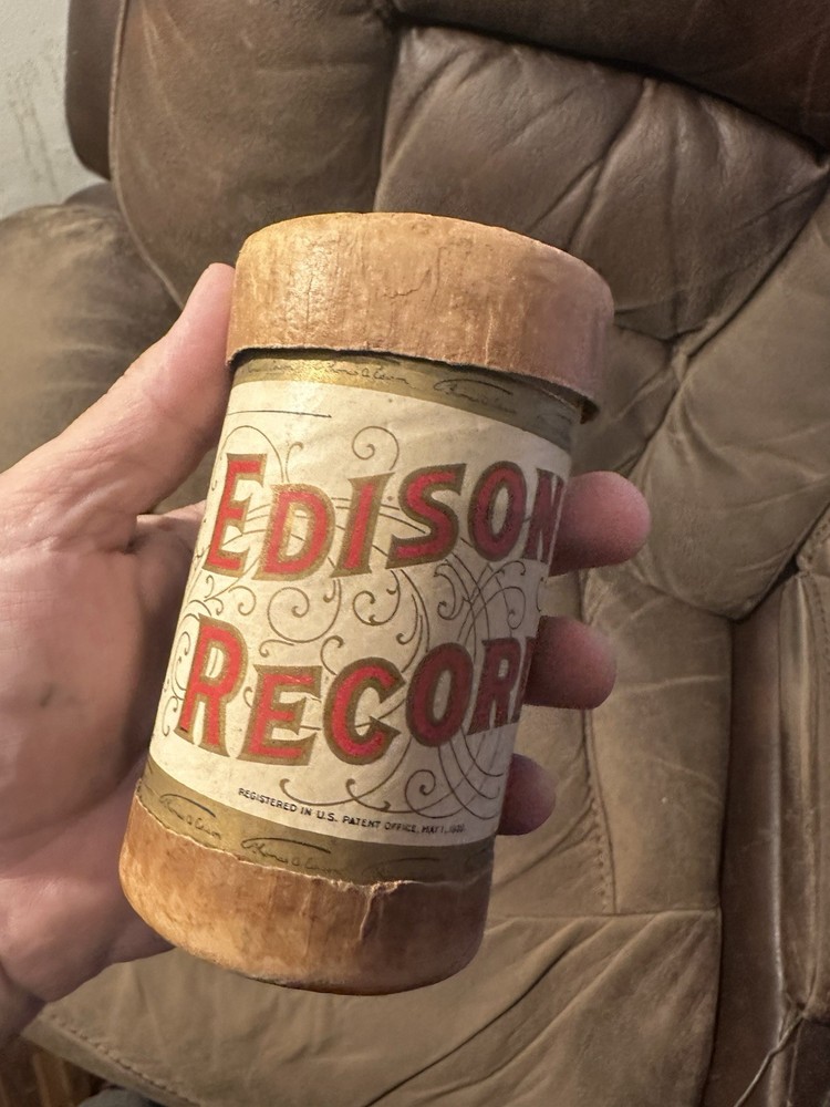 Edison 1904 EMPTY Cylinder record Tube.