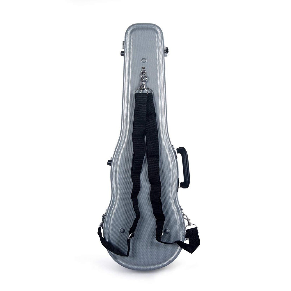 Crossrock 4/4 Full Size Violin Case,ABS Molded Shaped, Backpack guitar case
