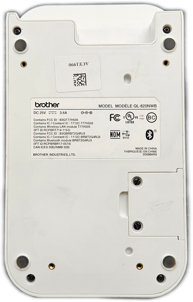 Brother QL-820NWB Wireless Thermal Barcode/Label Printer