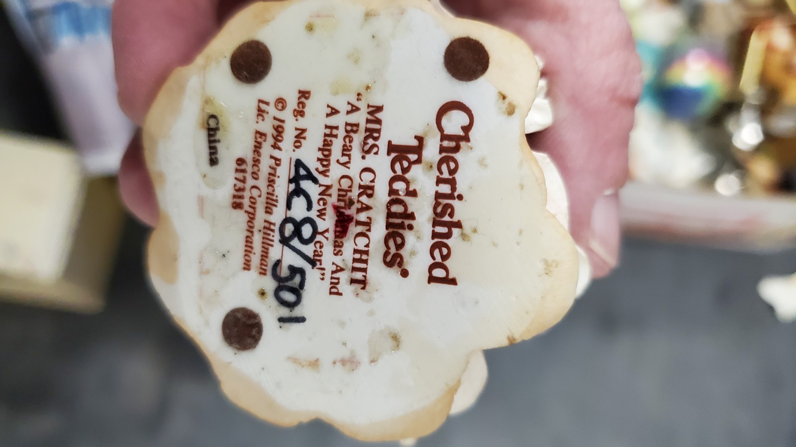 Cherished Teddies MRS. CRATCHT Enesco 1994