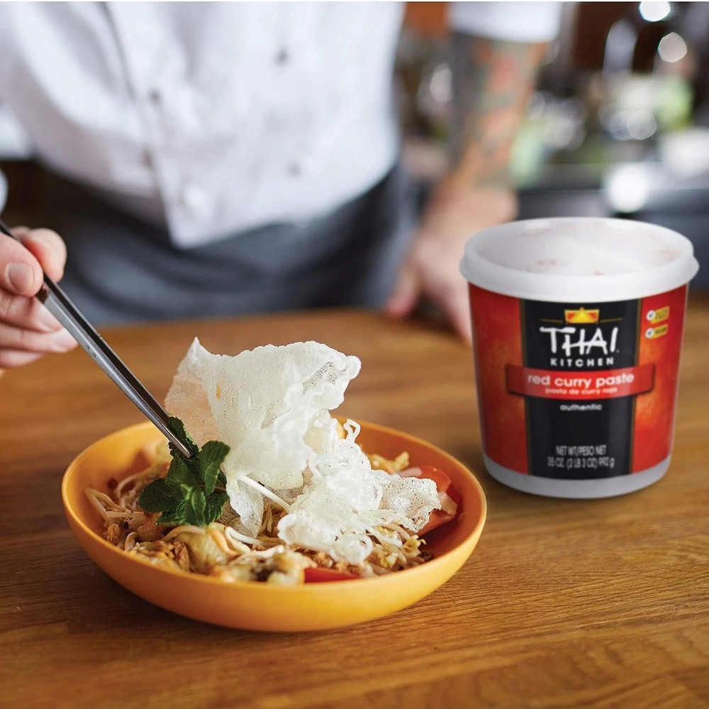 Thai Kitchen Red Curry Paste - 35 oz Container - Authentic Bulk Restaurant Large