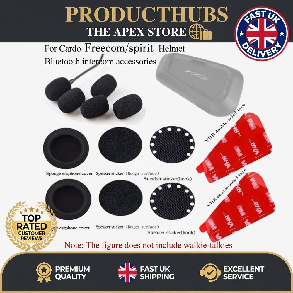 For Cardo PACKTALK BOLD Motorcycle Helmet Bluetooth Intercom Accessories Headset