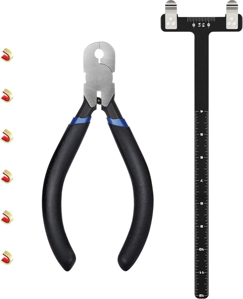 Bow String Nocking Points Pliers Strings Knock Set T Shape Bow Square Ruler Nock