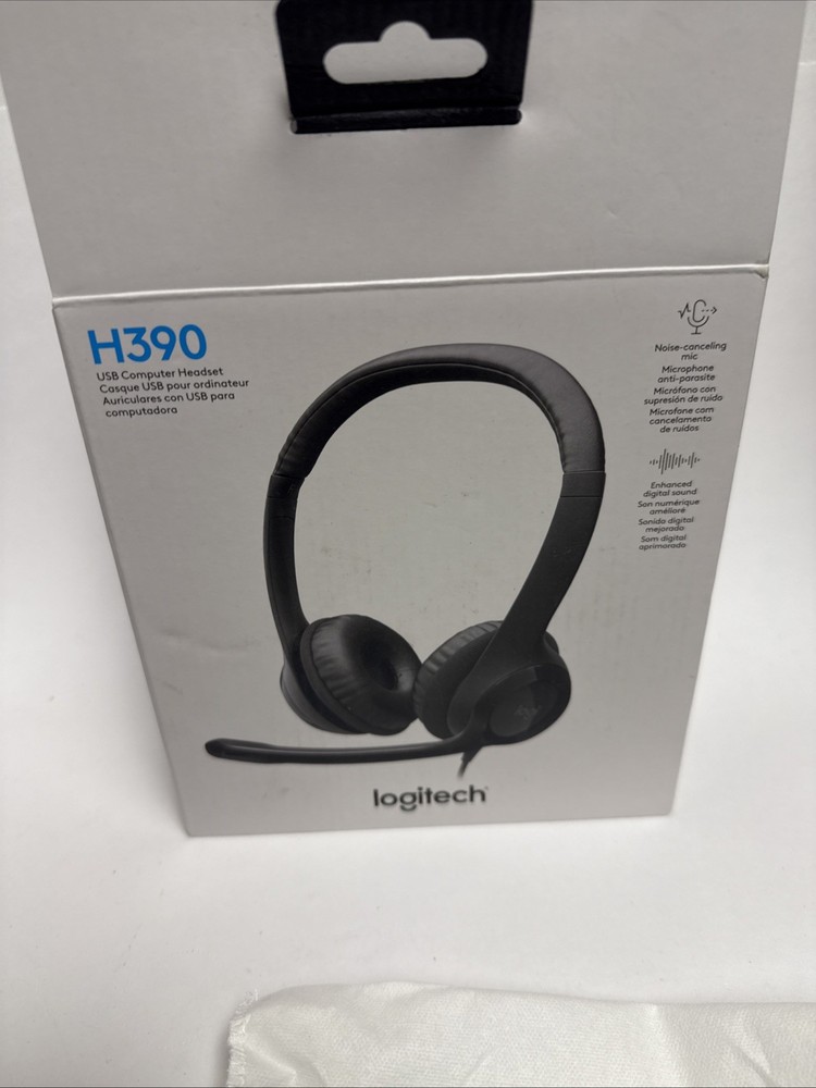 Logitech H390 Black Over the Ear Headset