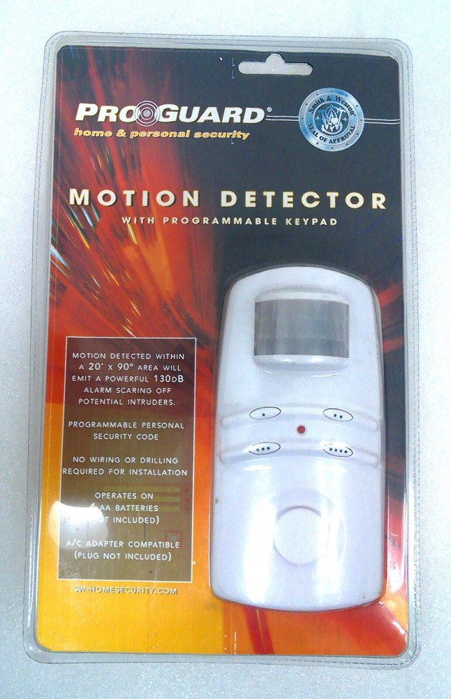 PRO GUARD Smith & Wesson Approved / Motion Detector with Programmable Keypad NEW