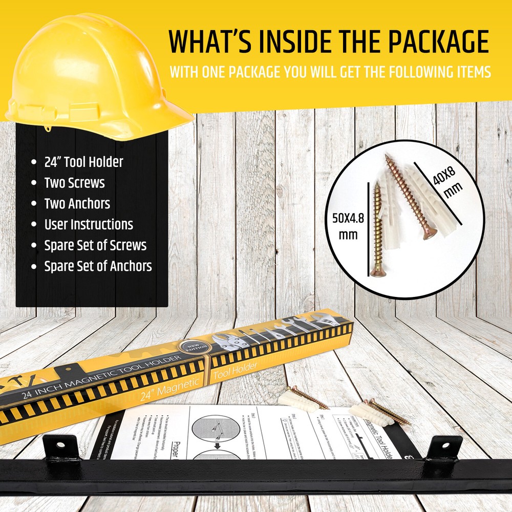 24" Heavy-Duty Magnetic Tool Holder (Upgraded Version) - Extremely Powerful