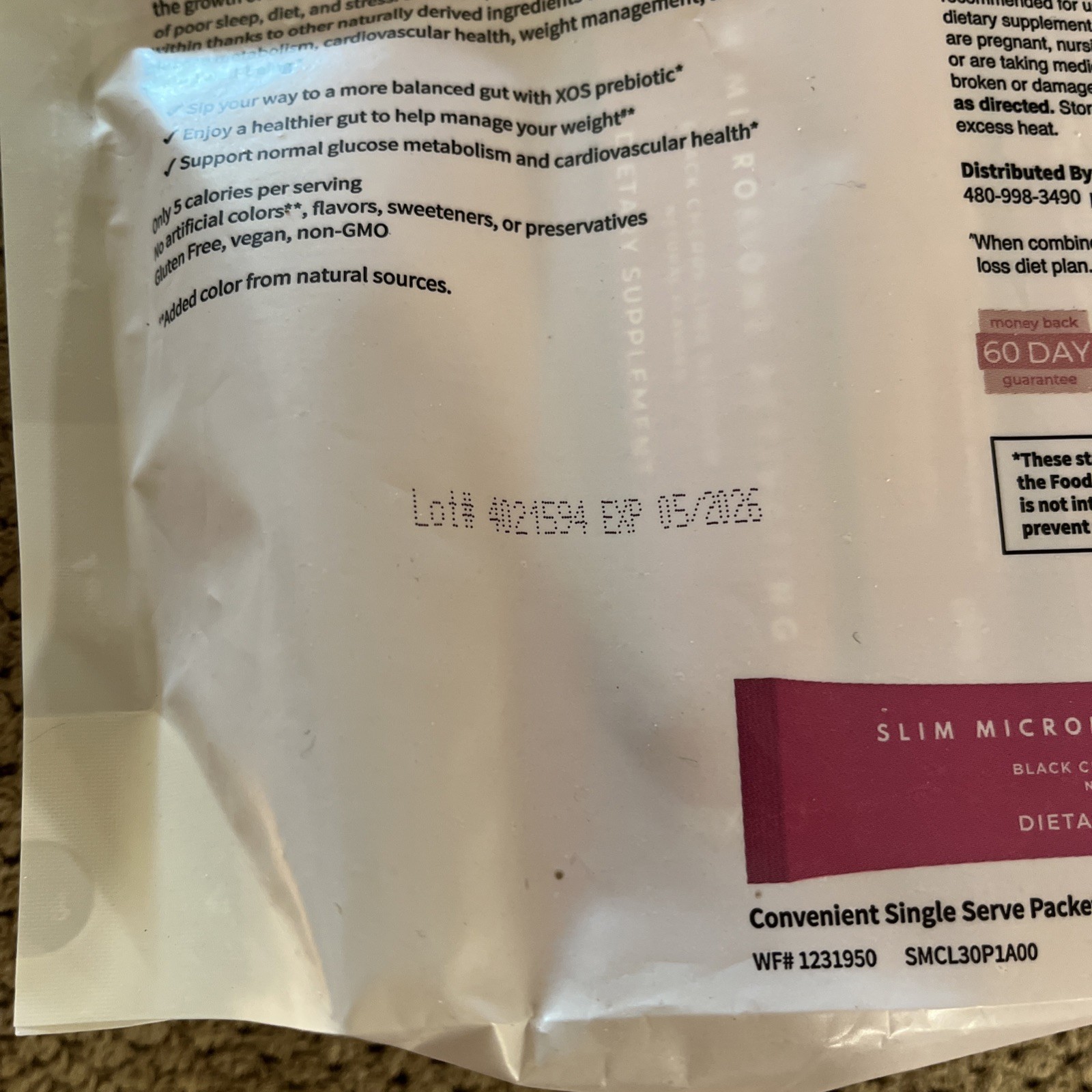 Plexus Slim Microbiome Activating new bag of 30 Packets sealed exp 5/2026