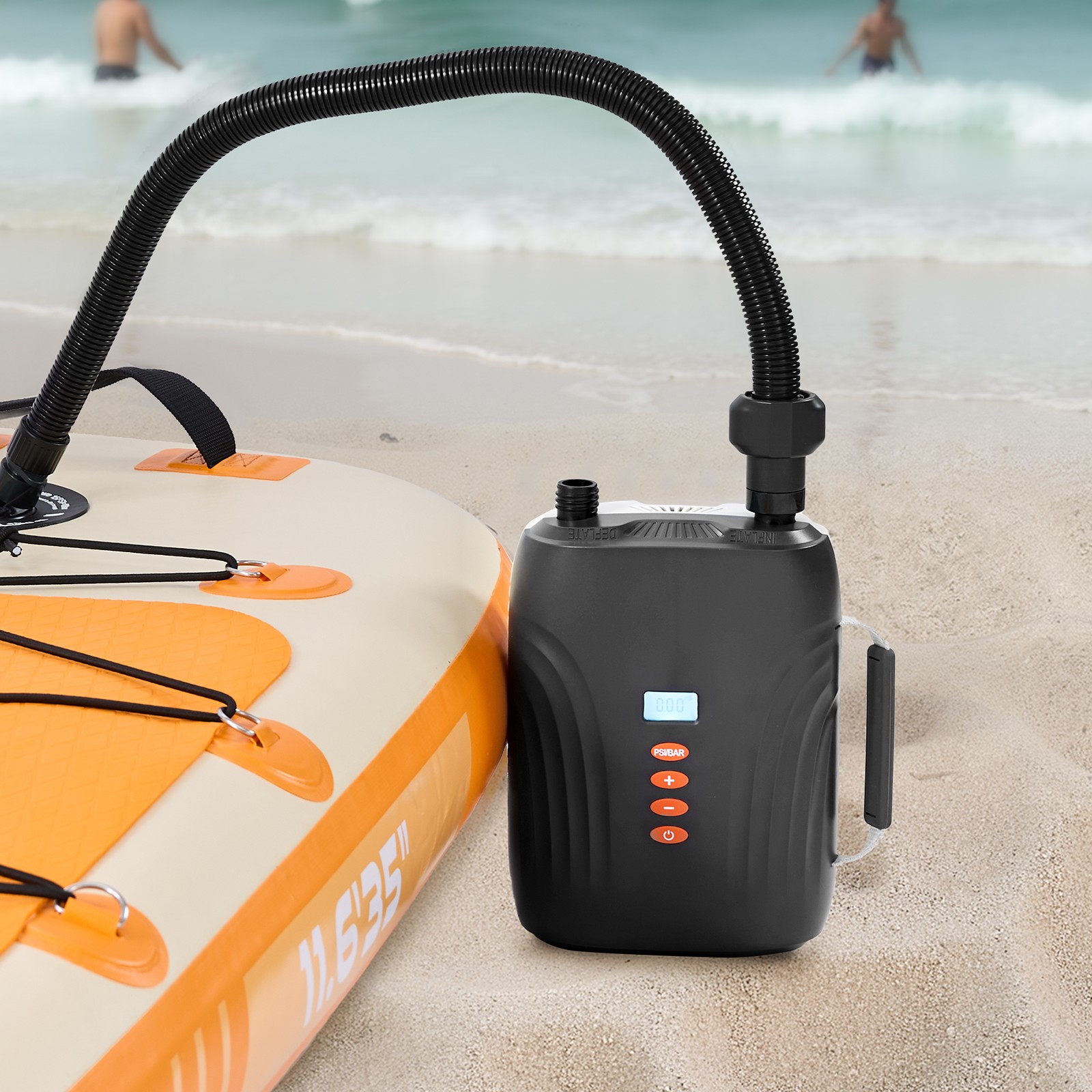 VEVOR Paddle Board Pump Rechargeable Battery-Powered 20PSI Dual Stage SUP Air