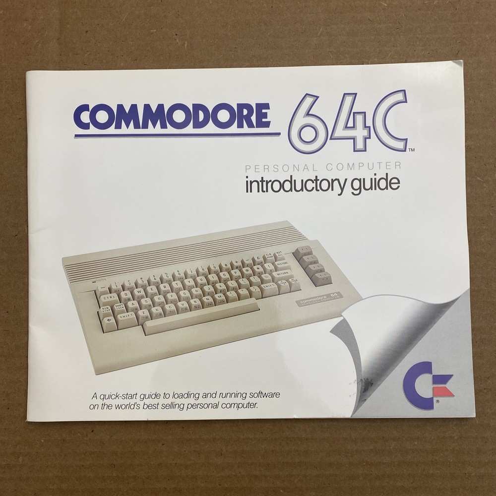 Commodore 64C Personal Computer Introductory Guide Vintage User Manual Booklet